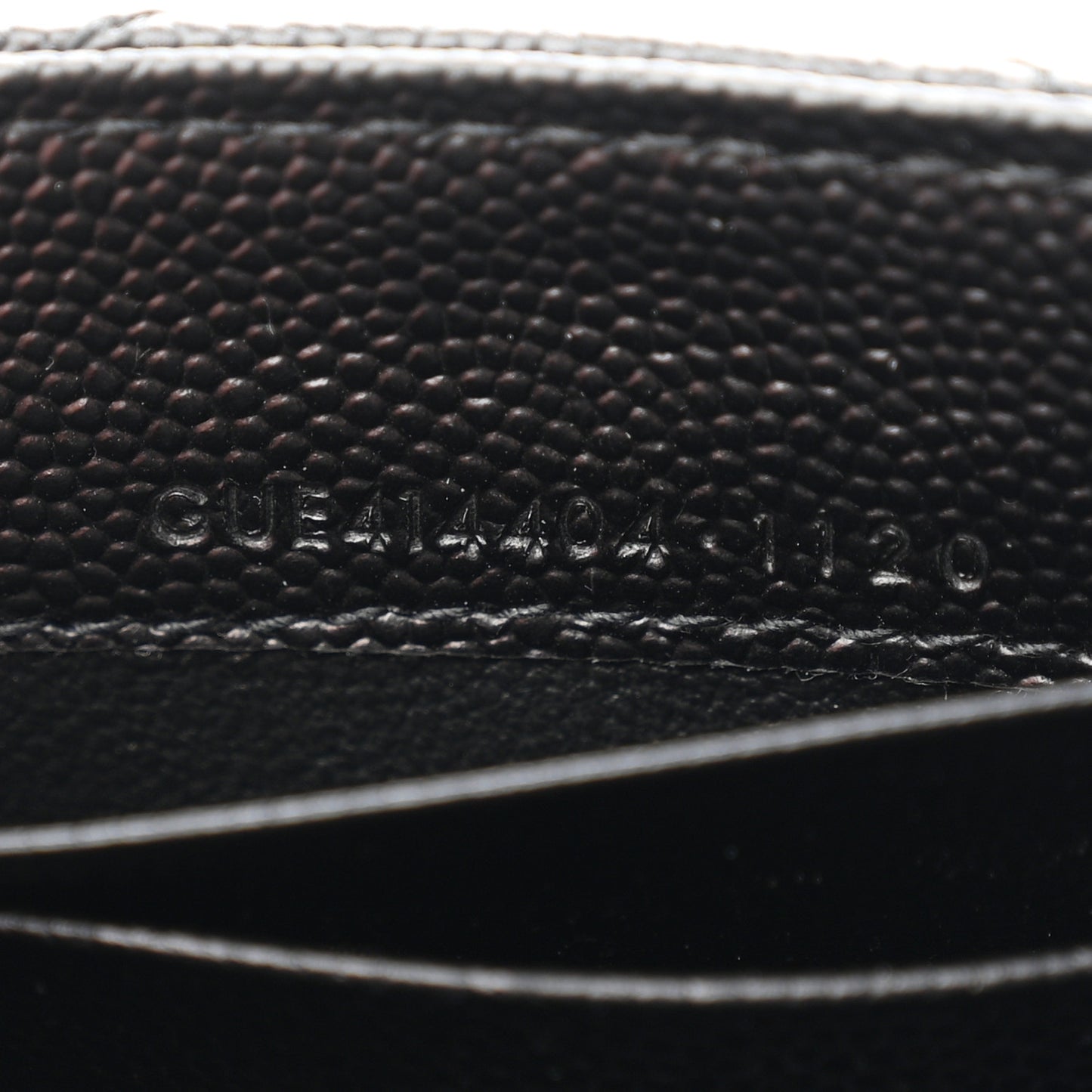 Grain De Poudre Matelasse Chevron Small Monogram Envelope Wallet Black