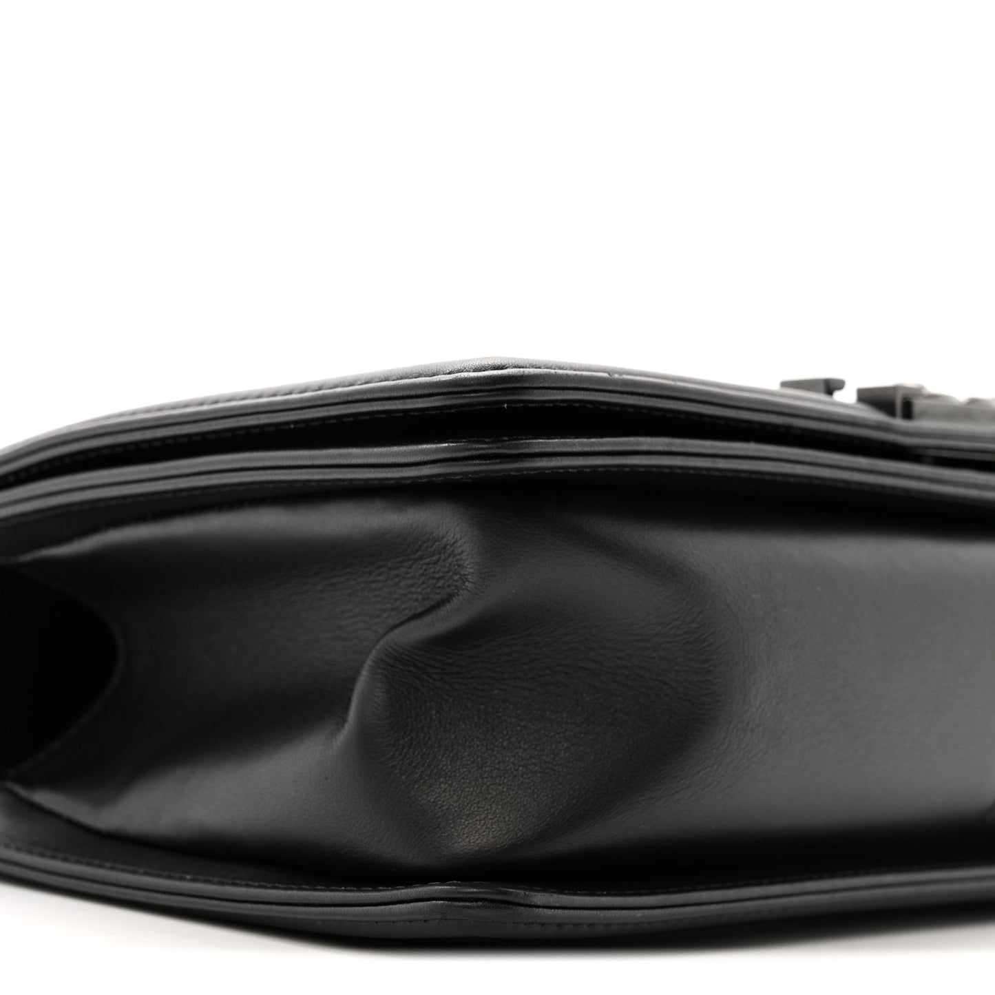 Calfskin Quilted Medium Boy Flap So Black