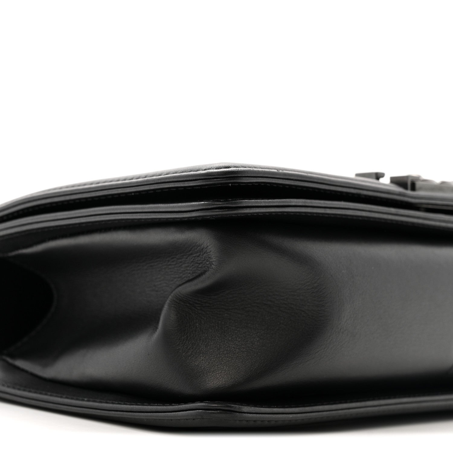 Chanel Calfskin Quilted Medium Boy Flap So Black 9 of 11