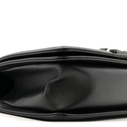 Chanel Calfskin Quilted Medium Boy Flap So Black 9 of 11