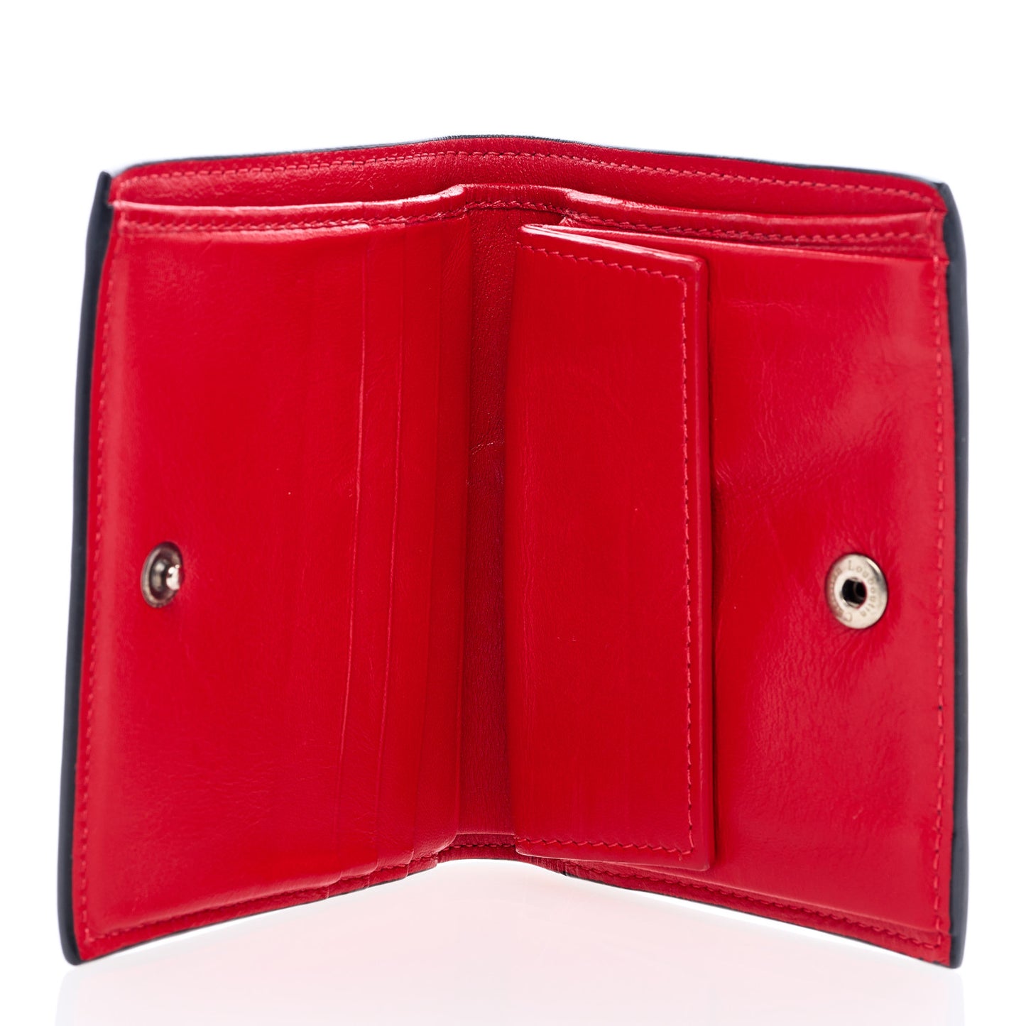 Calfskin Spiked Paros Wallet Black