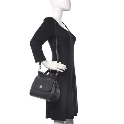 Dolce & Gabbana Dauphine Medium Miss Sicily Satchel Black 2 of 8