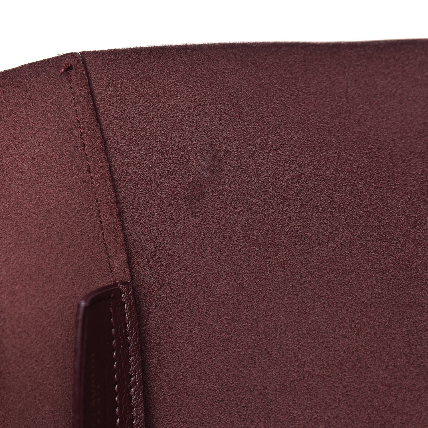 Saint Laurent Calfskin Large Shopping Tote Bordeaux 9 of 21