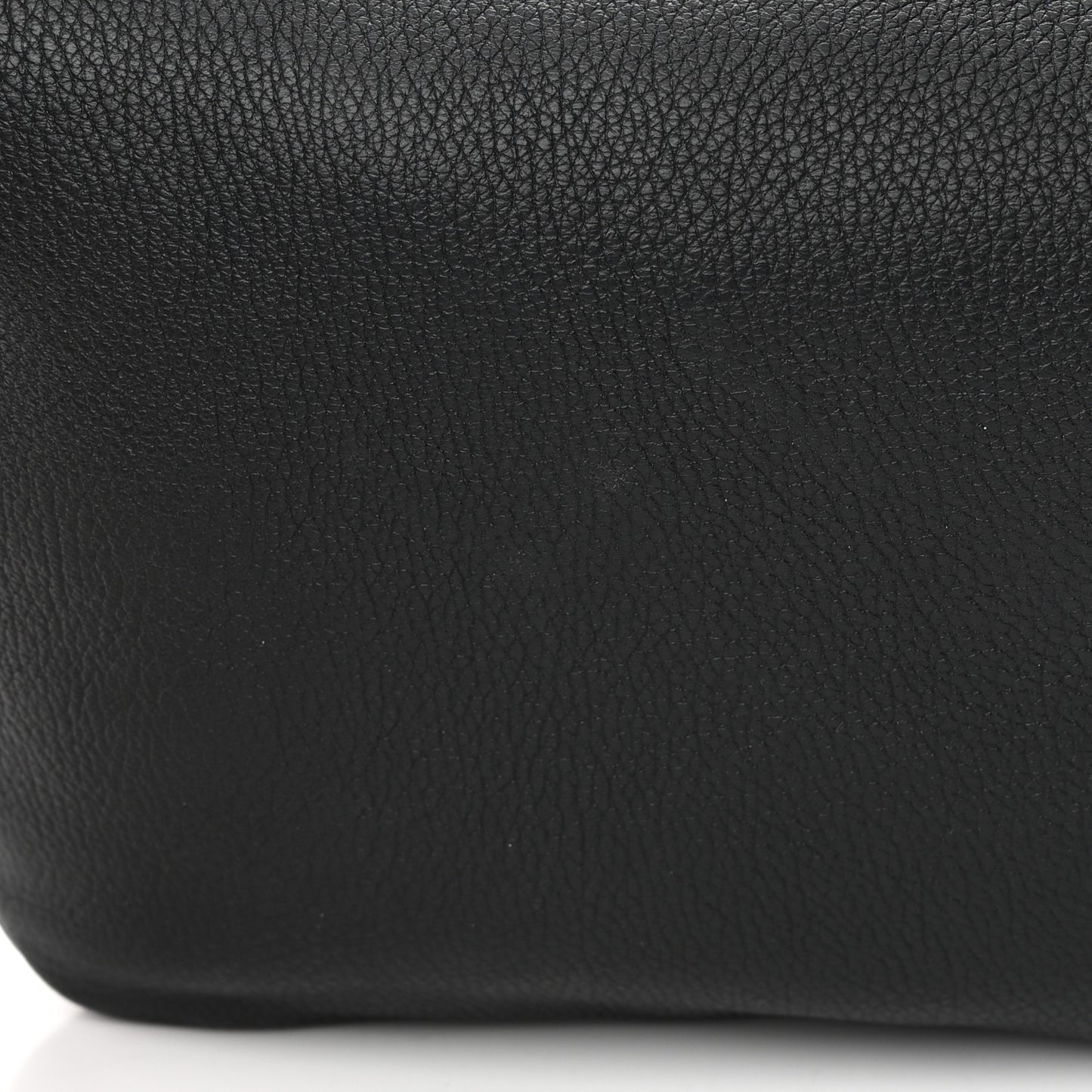 Grained Calfskin Logo Belt Bag Black