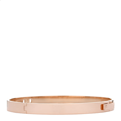 Hermes 18K Rose Gold Diamond PM H D'Ancre Bracelet SH 2 of 3