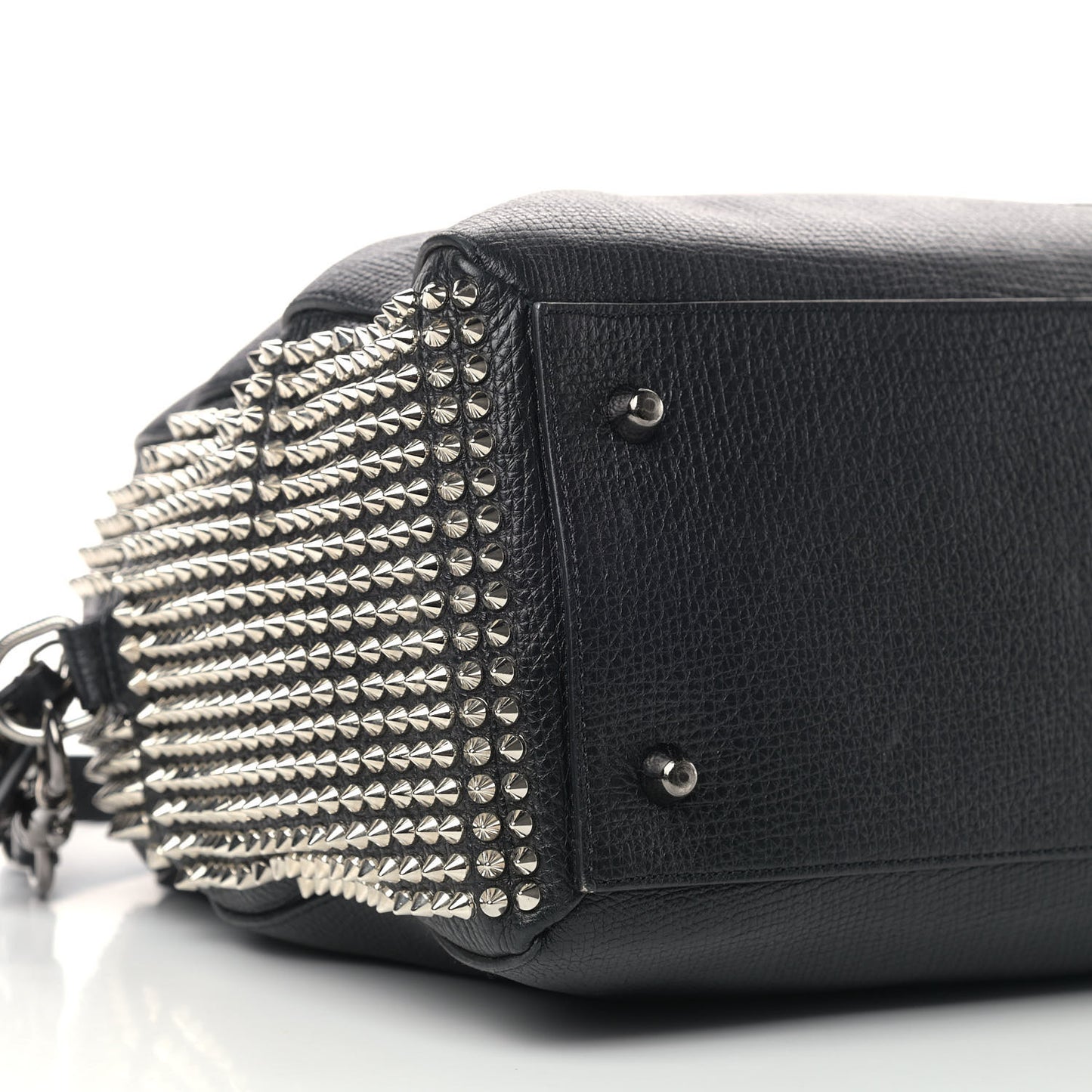 Calfskin Panettone Spiked Large Ranch Black