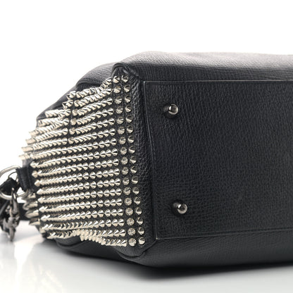 Christian Louboutin Calfskin Panettone Spiked Large Ranch Black 6 of 12