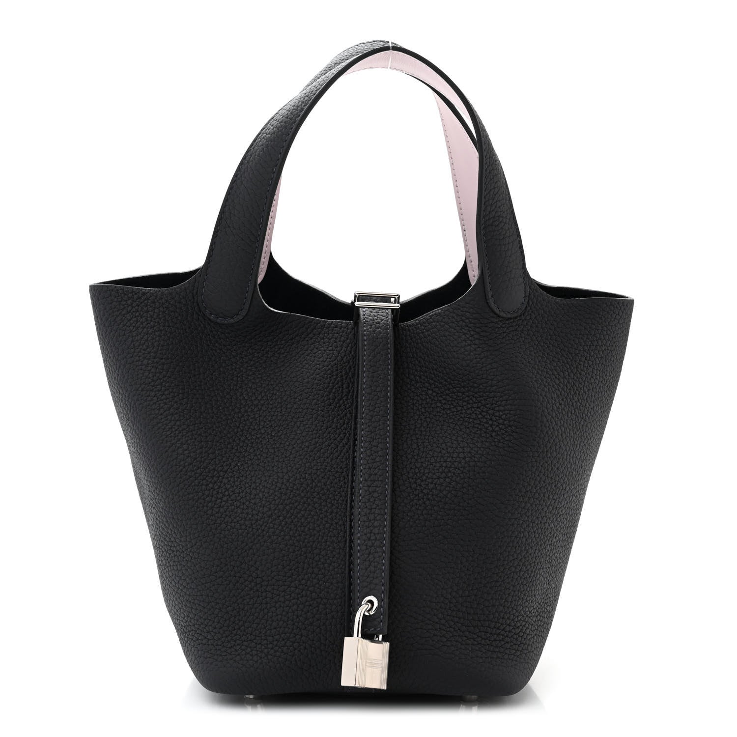 Hermes Taurillon Clemence Swift Eclat Picotin Lock 18 PM Caban Mauve Pale 1 of 11