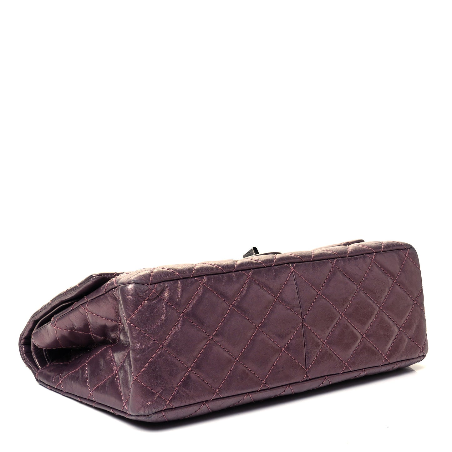Metallic Aged Calfskin Quilted 2.55 Reissue 226 Flap Rose Fonce