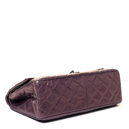 Chanel Metallic Aged Calfskin Quilted 2.55 Reissue 226 Flap Rose Fonce 4 of 8