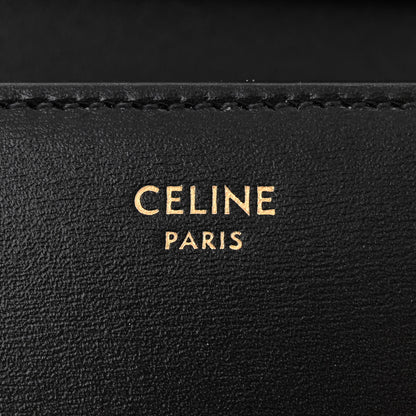 Celine Shiny Calfskin Triomphe Margo Wallet on Chain Black 6 of 10