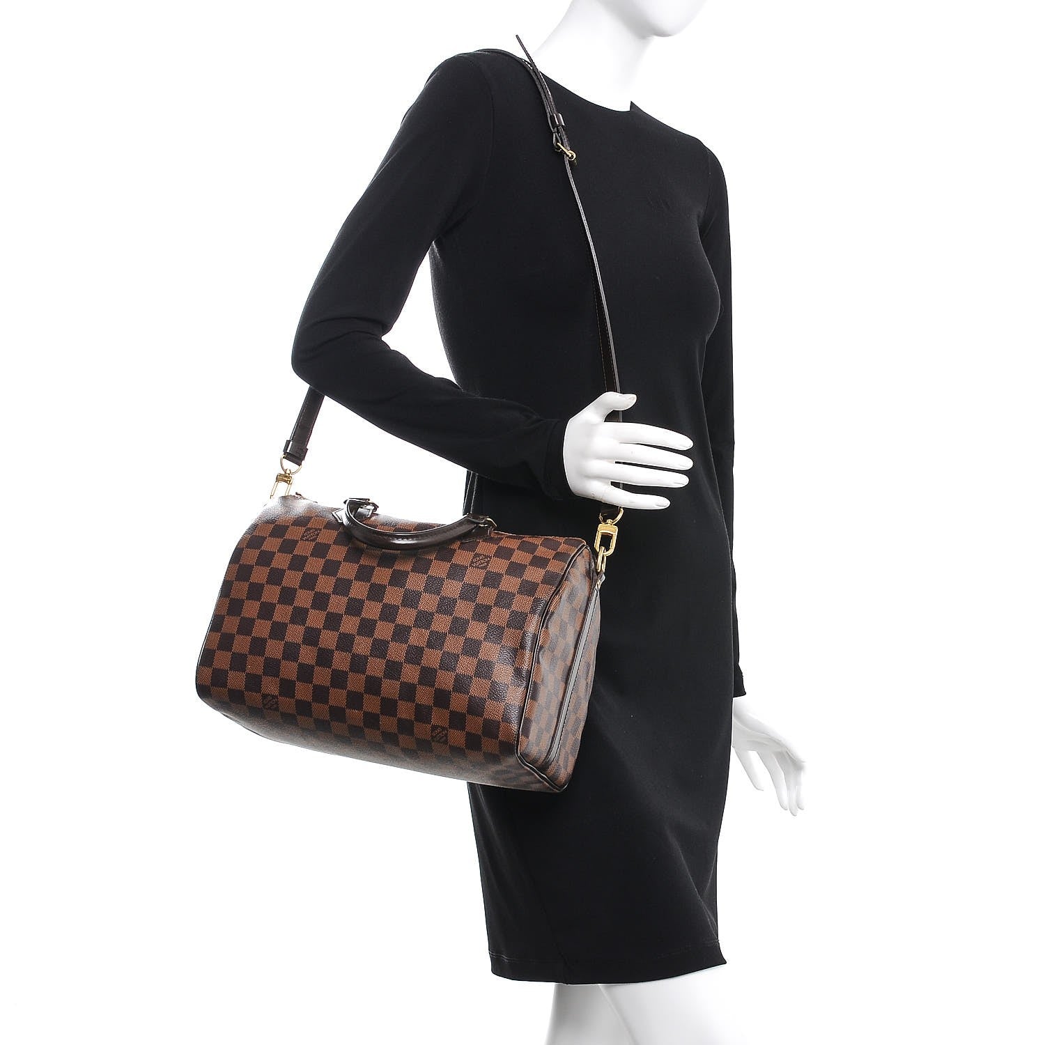 Louis Vuitton Damier Ebene Speedy Bandouliere 30 2 of 8
