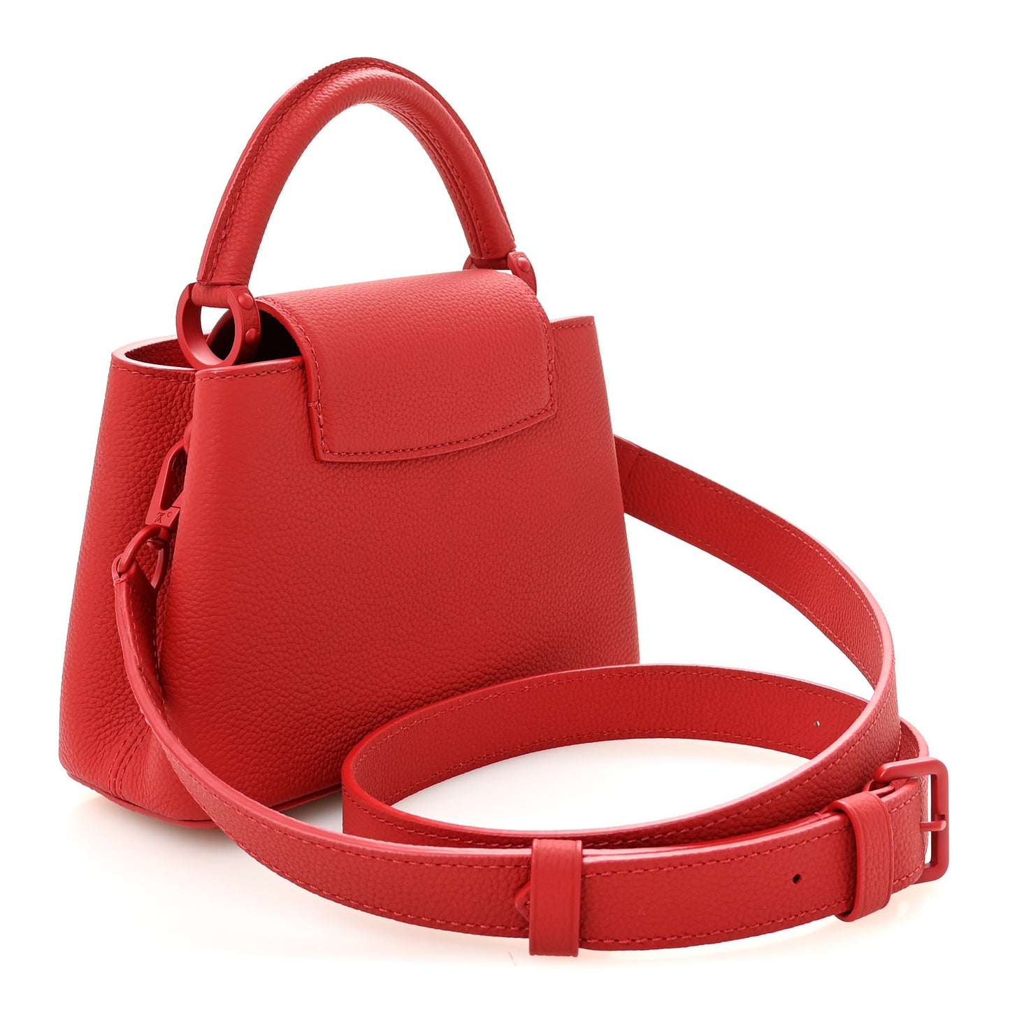 Taurillon Mini Capucines Monochrome Red