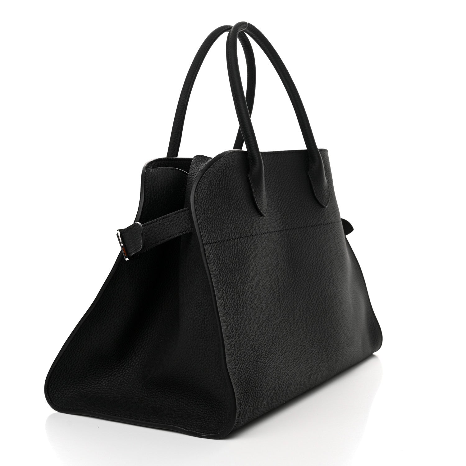 The Row Matte Grained Calfskin Soft Margaux 15 Black 3 of 9