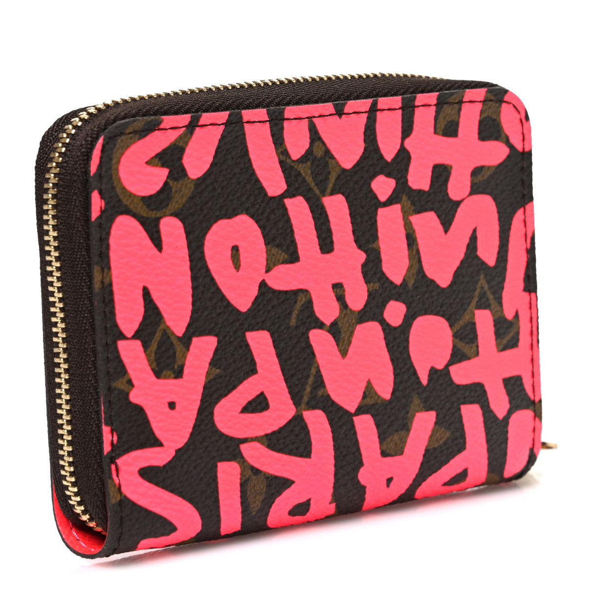 Monogram Graffiti Zippy Coin Purse Fuchsia