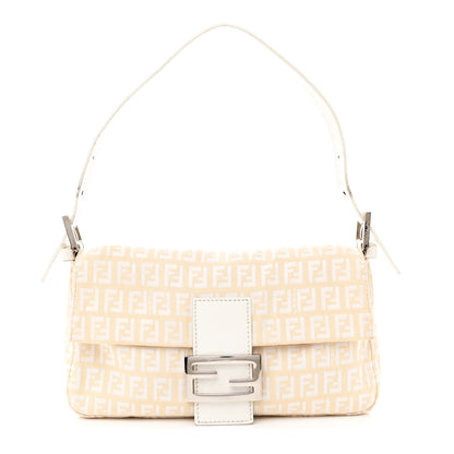 Fendi Zucchino Cuoio Mini Mama Baguette Beige White 1 of 11
