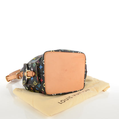 Louis Vuitton Monogram Multicolor Petit Noe Black 4 of 8