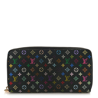 Louis Vuitton Monogram Multicolor Zippy Wallet Black Grenade 1 of 8