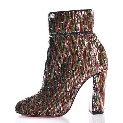 Christian Louboutin Paillettes Moulamax Booties 35.5 Multicolor 3 of 16