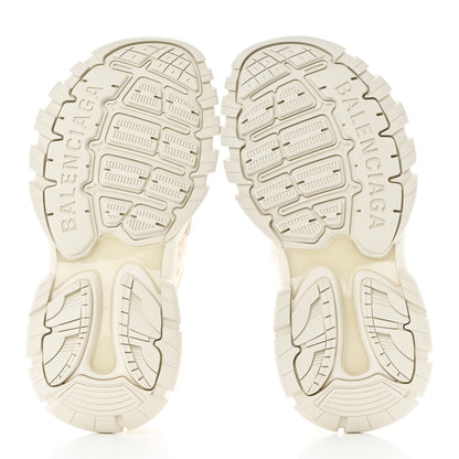 Balenciaga Faux Fur Rubber Mesh Womens Track Sandals 37 Beige 5 of 8