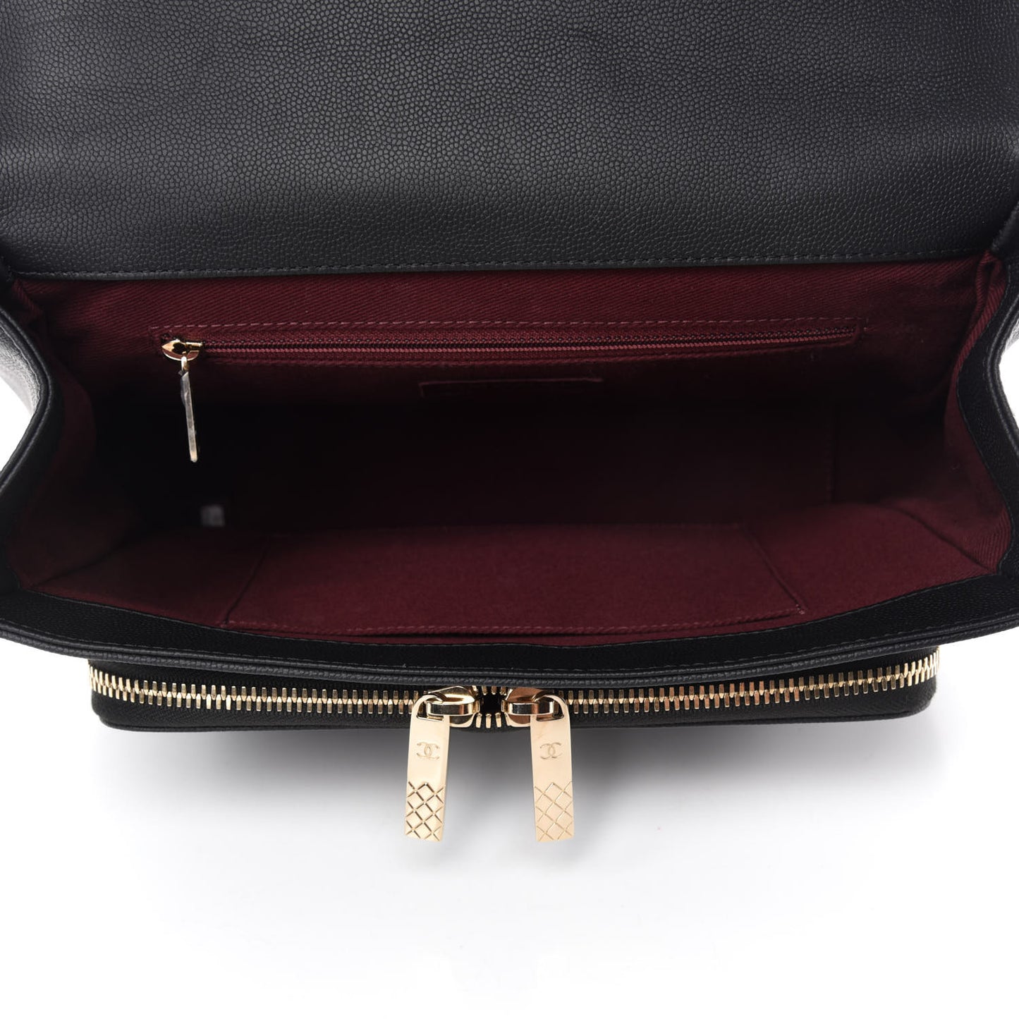 Caviar Quilted Large Business Affinity Flap Black