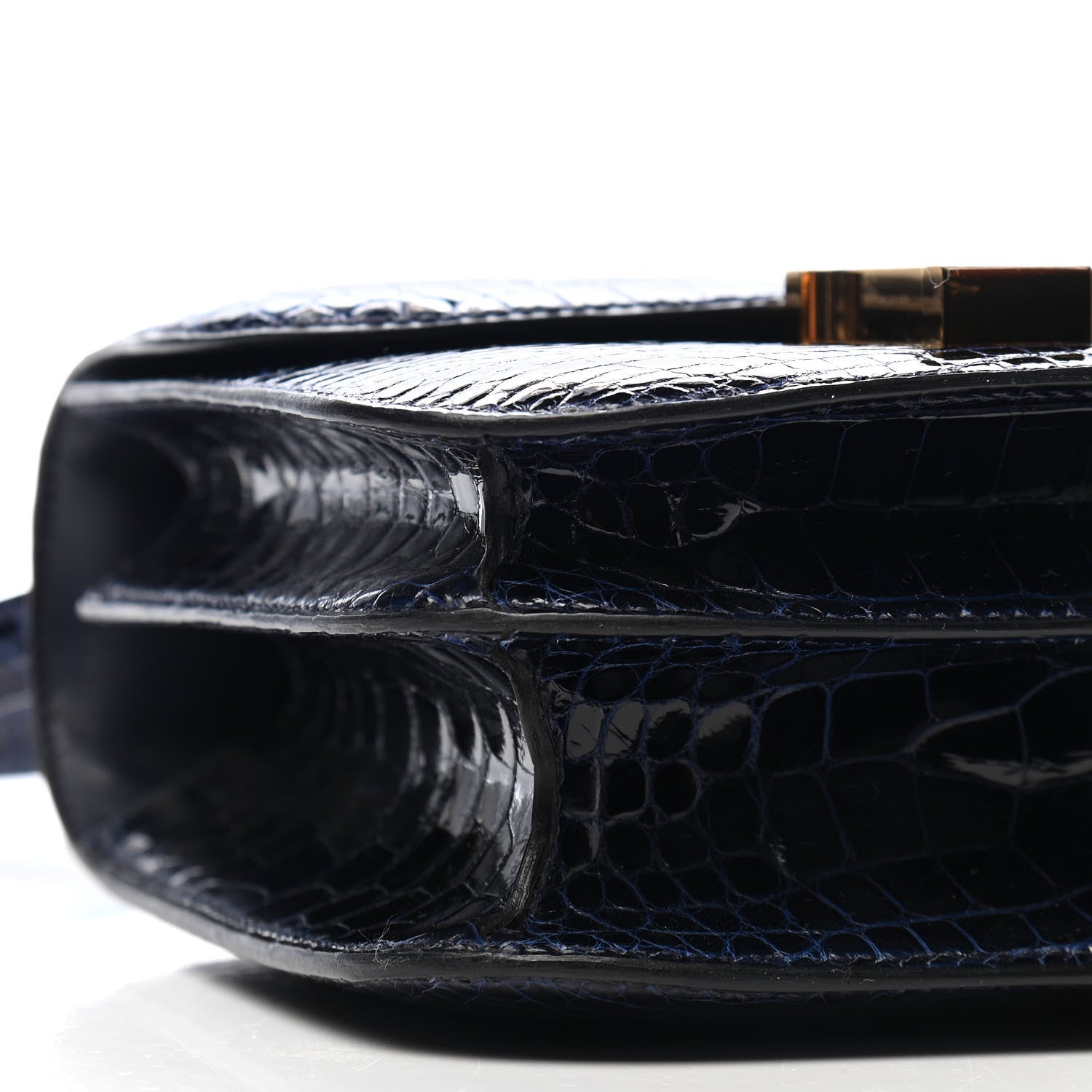 Hermes Shiny Alligator Constance 18 Bleu Saphir 8 of 9