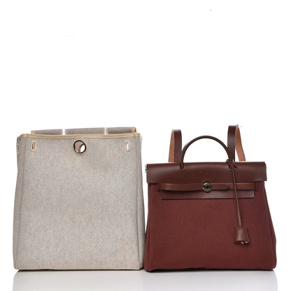 Hermes Toile Vache Hunter Herbag 30 PM Backpack Havane 17 of 17