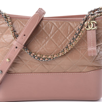 Chanel Aged Calfskin Quilted Medium Gabrielle Hobo Pink 9 of 9