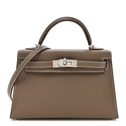 Hermes Epsom Mini Kelly Sellier 20 Etoupe 1 of 13