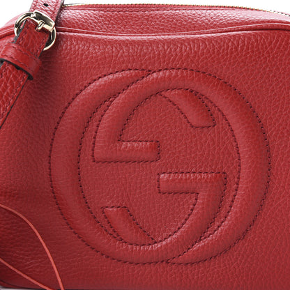 Gucci Pebbled Calfskin Small Soho Disco Bag Tabasco Red 10 of 10