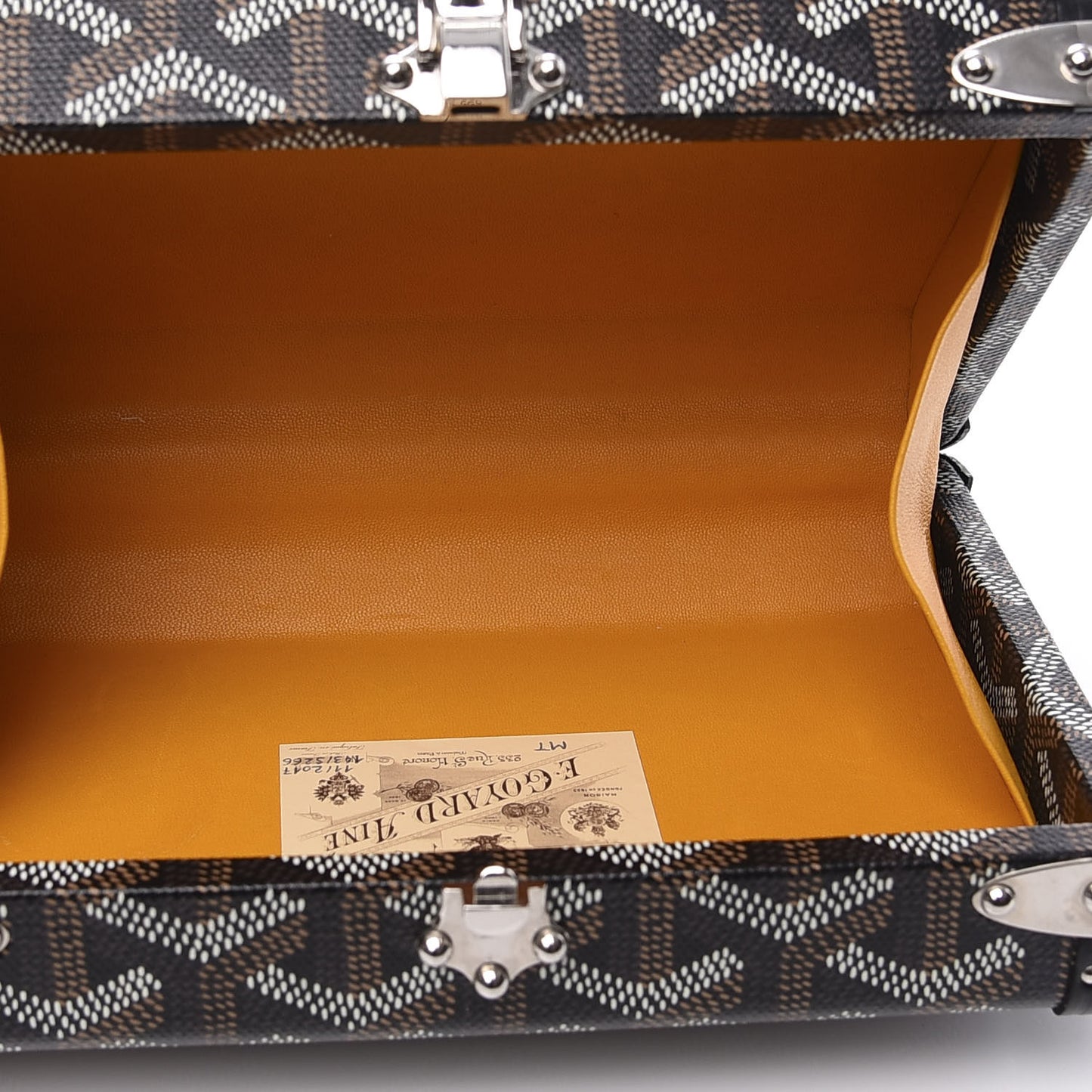 Goyardine Minaudiere Trunk Bag Black