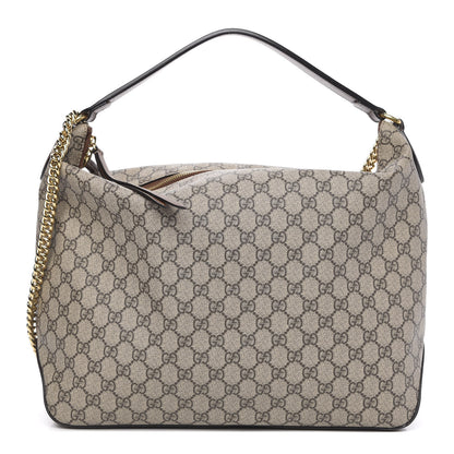 Gucci GG Supreme Monogram Large Linea A Hobo Light Brown 1 of 13