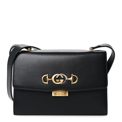 Gucci Smooth Calfskin Small Zumi Shoulder Bag Black 1 of 11