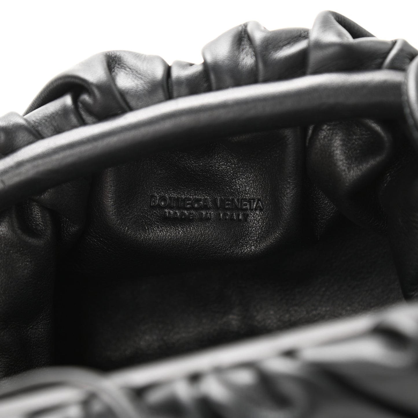 Butter Calfskin The Mini Pouch Black