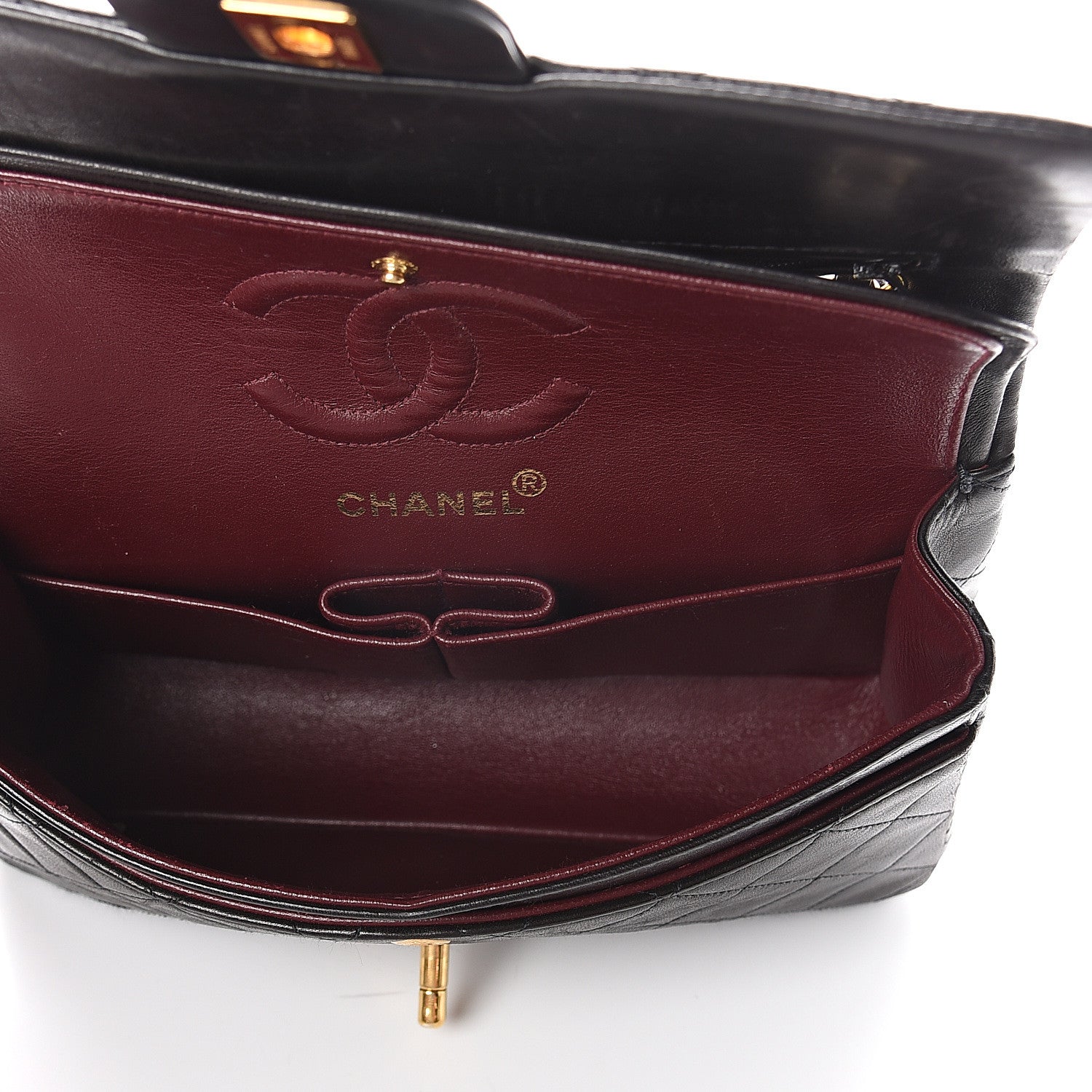 Chanel Lambskin Quilted Small Double Flap Black 4 of 9