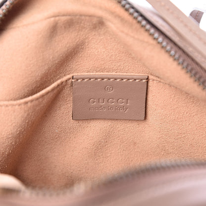 Gucci Calfskin Matelasse Mini GG Marmont Chain Shoulder Bag Porcelain Rose 6 of 11