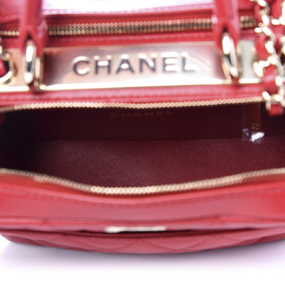 Chanel Lambskin Quilted Small Trendy CC Bowling Bag Red 5 of 10