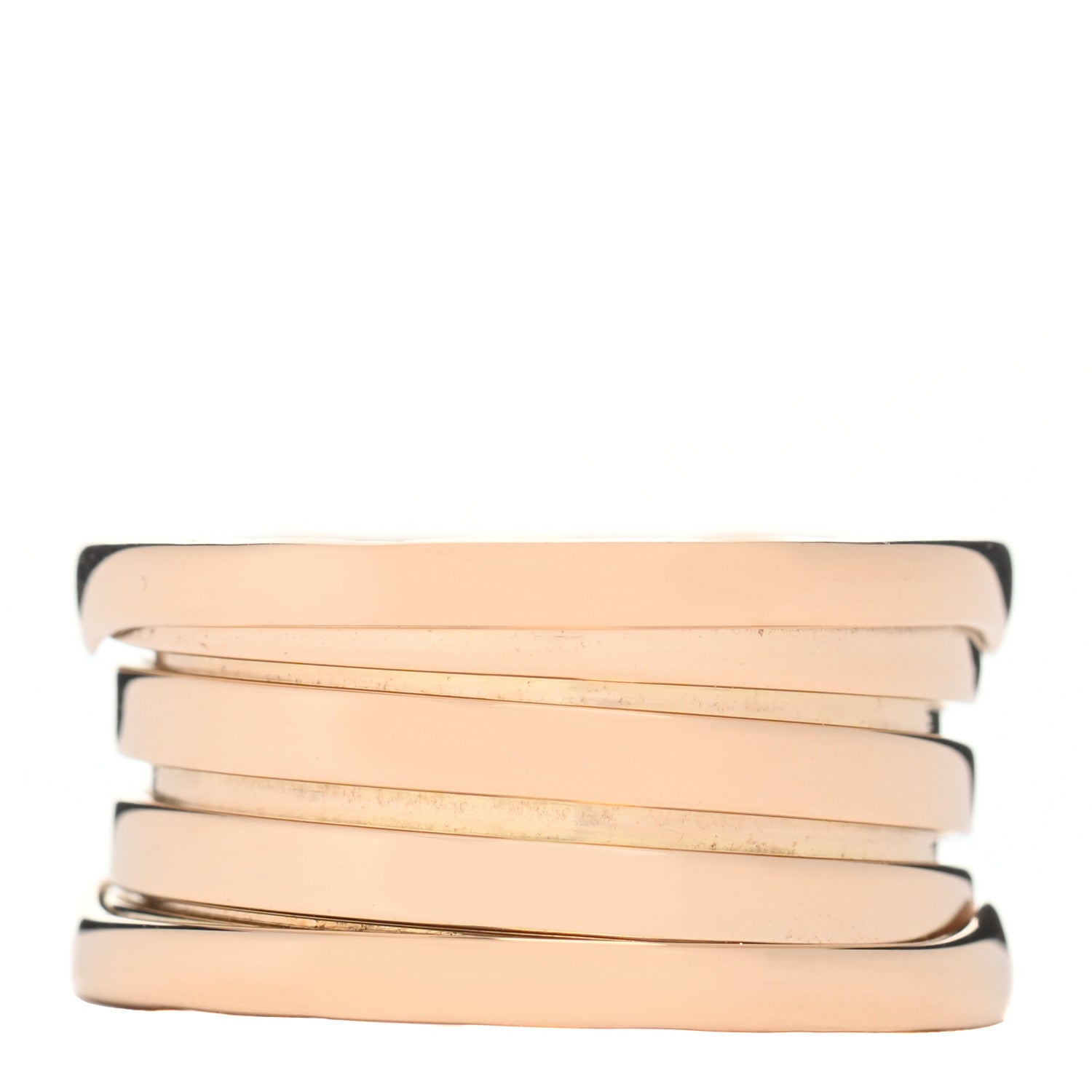 Bulgari 18K Yellow Gold B.Zero1 Four-Band Ring 50 5.25 1 of 5