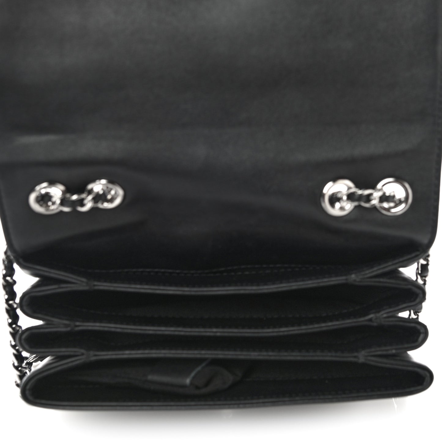 Calfskin Mini Tramezzo Flap Black