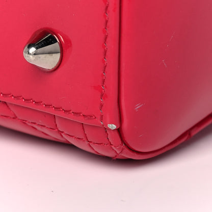 Christian Dior Patent Cannage Medium Lady Dior Red 15 of 17