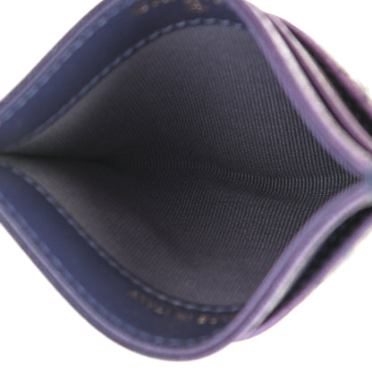 Chanel Iridescent Caviar Quilted Card Holder Dark Blue 5 of 10