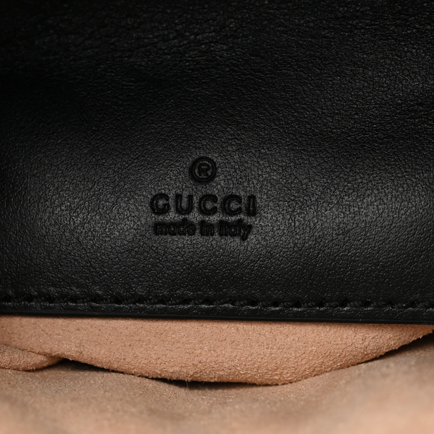 Gucci Calfskin Matelasse Mini GG Marmont 2.0 Bucket Bag Black 6 of 11