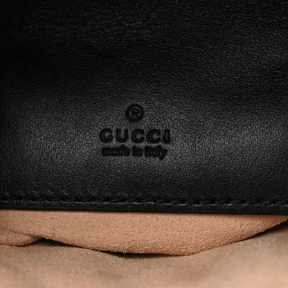 Gucci Calfskin Matelasse Mini GG Marmont 2.0 Bucket Bag Black 6 of 11