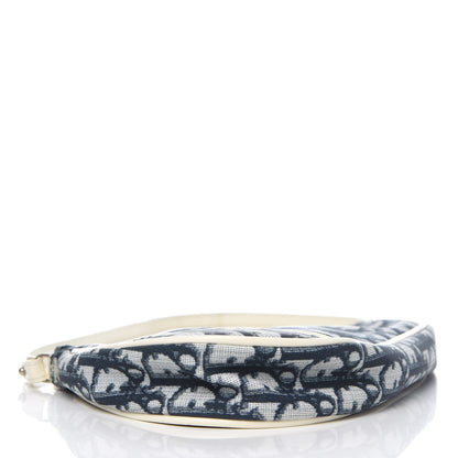 Christian Dior Monogram Mini Saddle Pochette Navy 4 of 11