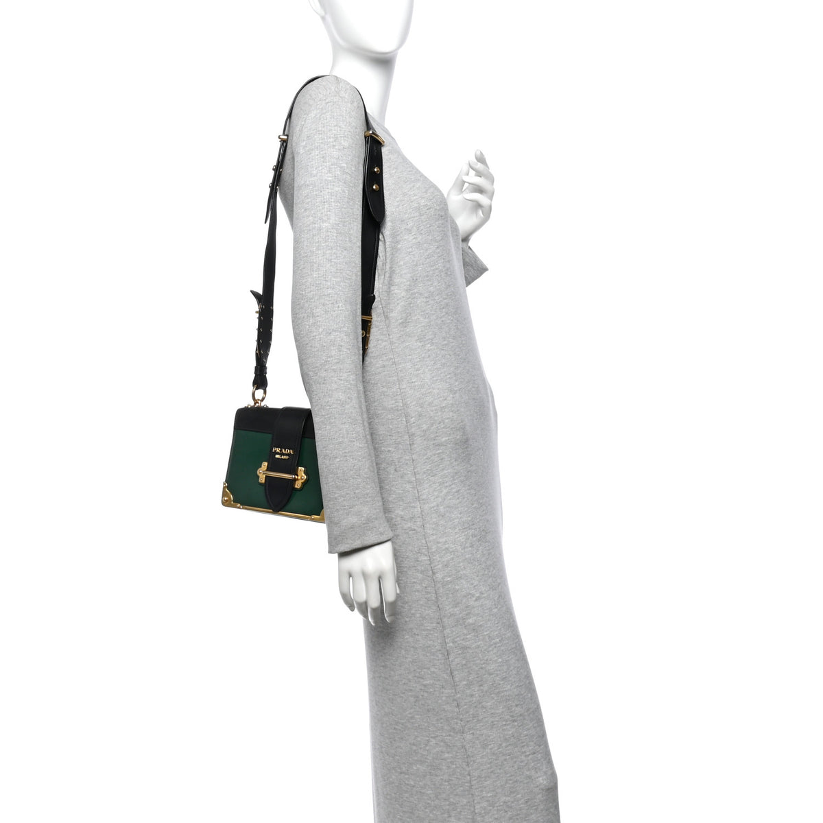 City Calf Saffiano Cahier Bag Biliardo Black