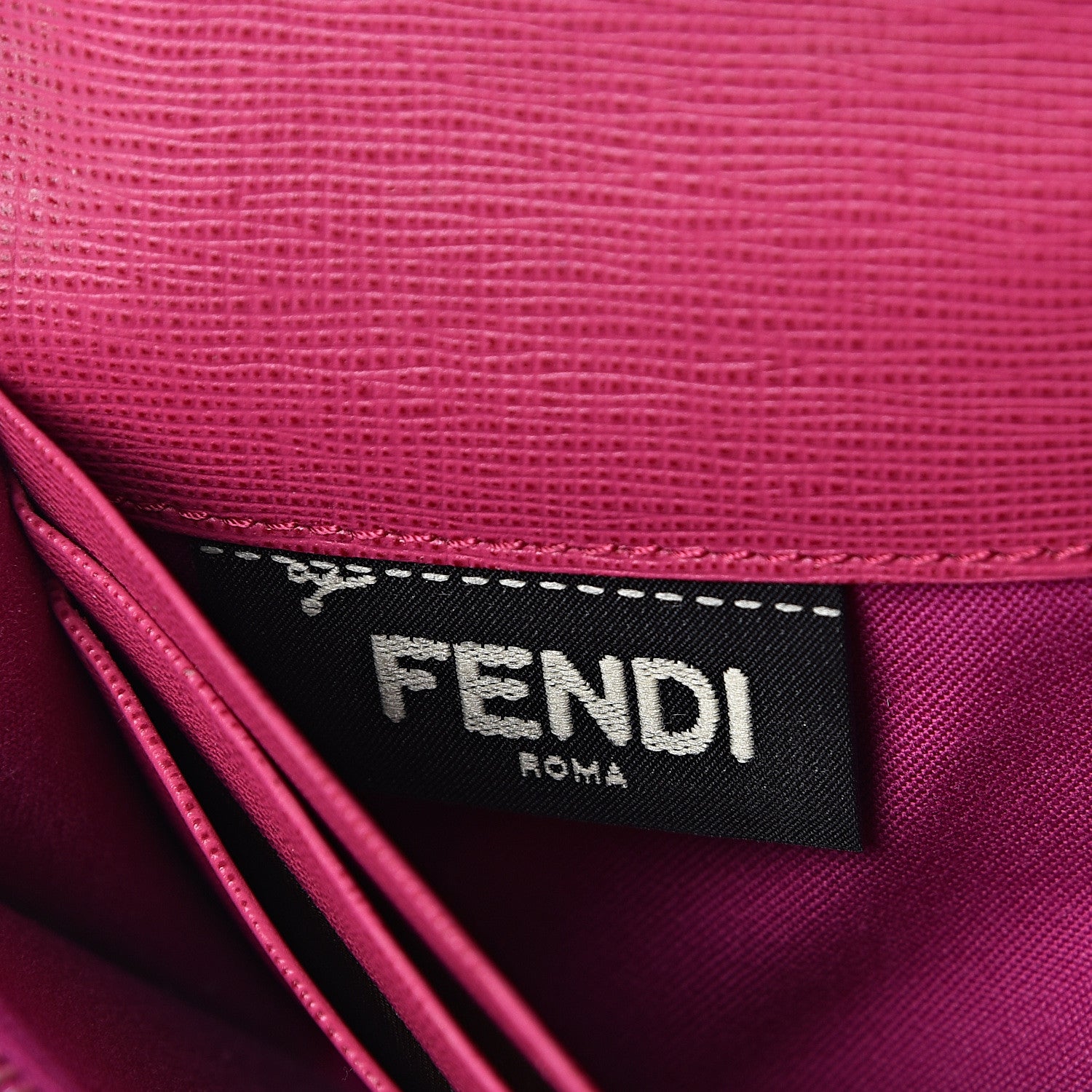 Fendi Vitello Elite Crystal Eye Monster Simply Continental Wallet Bellini Multicolor 6 of 8
