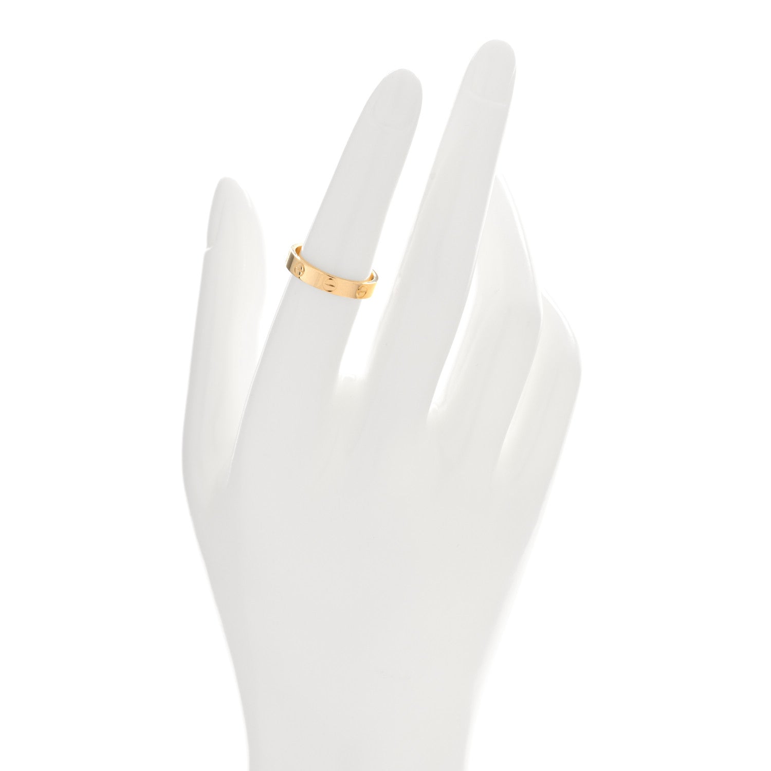Cartier 18K Yellow Gold 3.5mm LOVE Wedding Band Ring 53 6.5 2 of 4