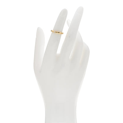 Tiffany 18K Yellow Gold Diamond 3mm Elsa Peretti Band Ring 45 3.5 2 of 5