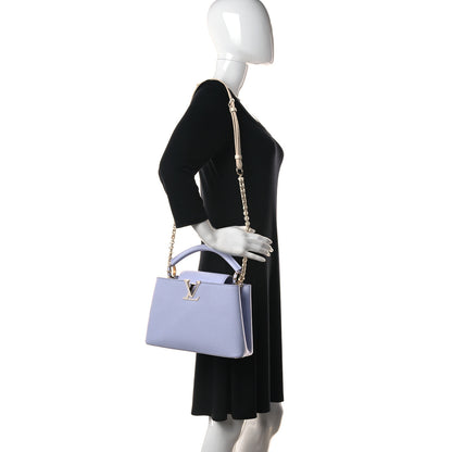 Louis Vuitton Taurillon Braided Chain Capucines BB Iris Creme 2 of 10