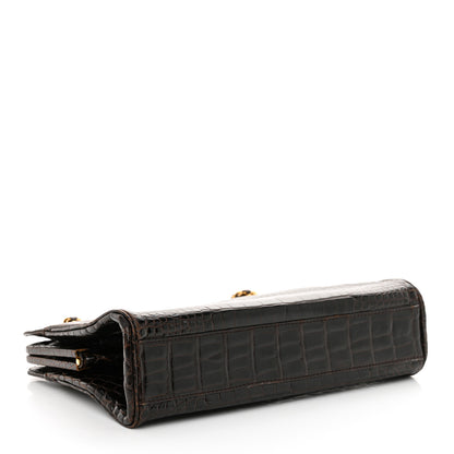 Chanel Alligator Chain Bag Dark Brown 4 of 12